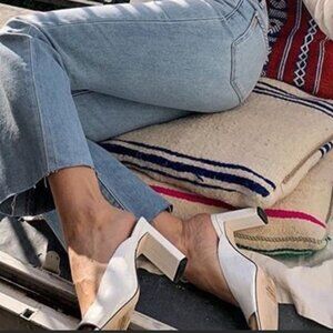 Paige Lena Peeptoe Mule Sandals